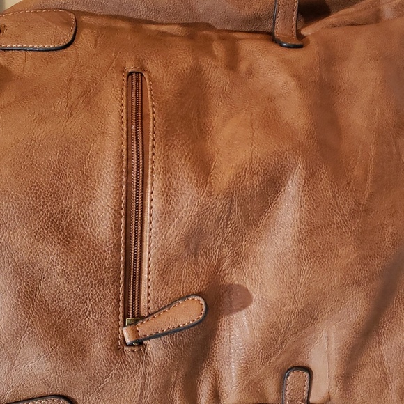 Scarleton Brown Vegan Leather Shoulder/Crossbody Bag - Picture 7 of 9